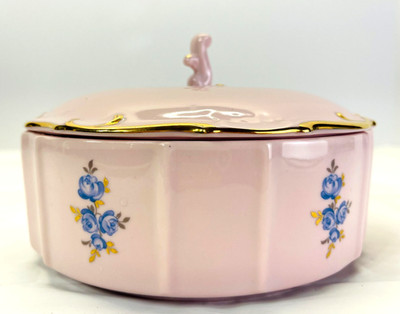 AMIS RGK China of Boheme Hand painted Handmade 14 Karat Gold Trinket Bowl Dish