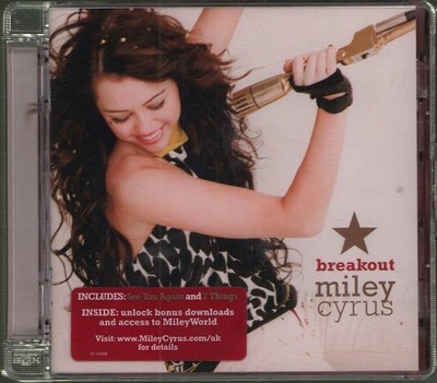 Miley Cyrus Breakout CD Europa 2008 Polydor Im Infoaufkleber-Gehäuse 8712898