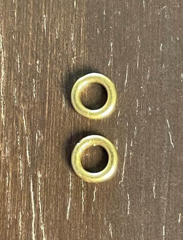 18K Solid Yellow Gold Jump rings Lot of 2! 