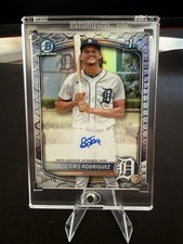 2025 1st Bowman Cris Rodriguez Black Reptillian Auto 8/10 - JERSEY MATCH