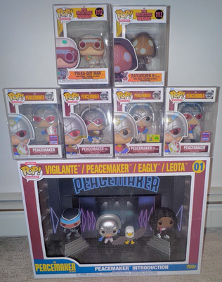 Funko Pop! DC Peacemaker Lot 8 SDCC Wondrous Convention PC Moment Suicide Squad