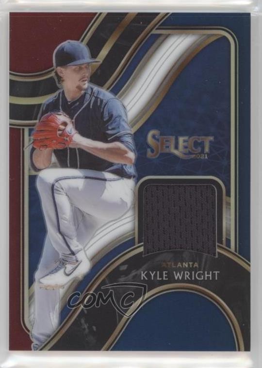2021 Panini Select Swatches Tri-Color Prizm 75/99 Kyle Wright #SS-KW fm0