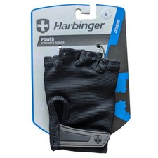 Guantes de levantamiento de pesas Harbinger talla S medio dedo ajustables de levantamiento eléctrico nuevos con etiquetas