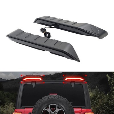 Rear Roof Spoiler Wing W/ Tail Brake Light For Jeep Wrangler JKJKU