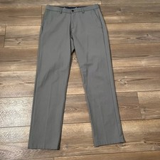 Lauren Ralph Lauren Mens Classic-Fit Cotton Stretch Dress Pants Gray 32W x 30L