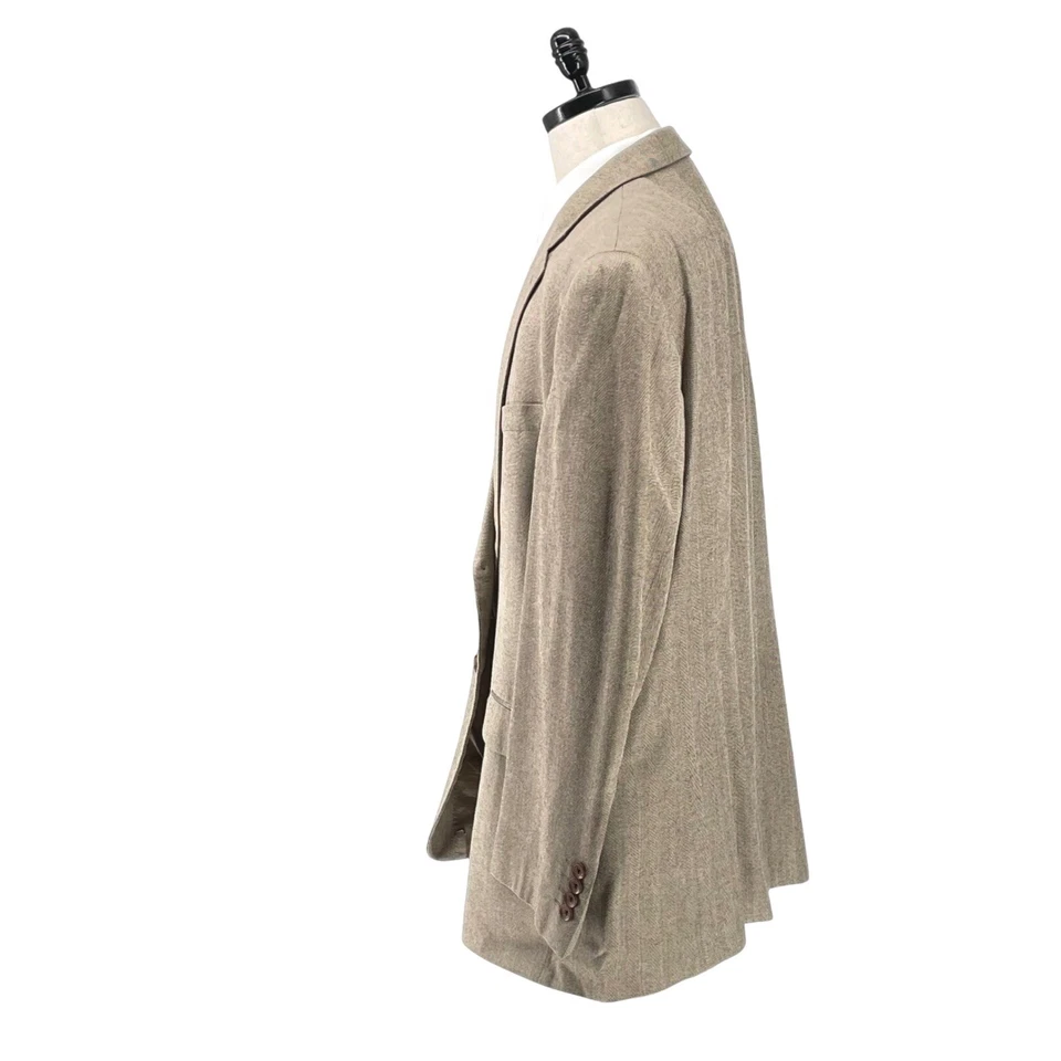 Abrigo deportivo Ralph Lauren Dillard's Herringbone Blazer 52R marrón claro para hombre Foto 2 de 4