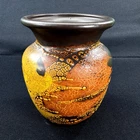 Royal Haeger Pottery EARTH WRAP Textured Brown 5.5" Lava Glaze MCM
