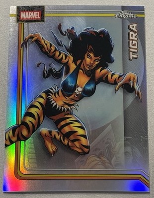 2026 Topps Chrome Marvel #179 Tigra Refractor