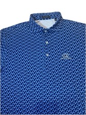 Turtleson Golf Polo Shirt Performance Blue Medium Epic Golf Club All Over Print