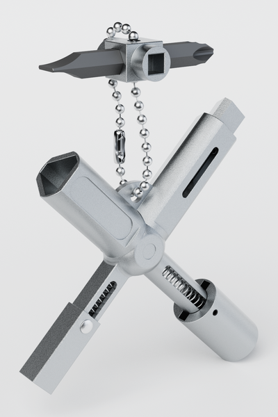 Absina Xkey SchaltschrankschlüSsel Mit 7 Profile Vierkant Dreikant-image