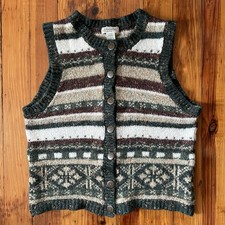 Vintage 90s St. John  s Bay Sweater Vest Size L