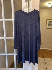 Old Navy Women’s Swing Dress Size XL Navy Blue Marl