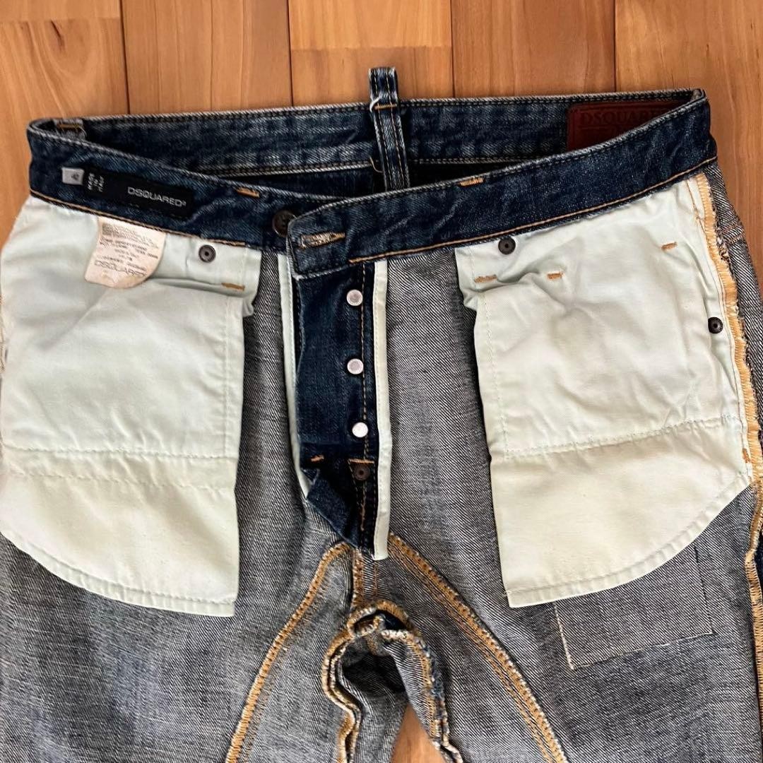 Dsquared２Vintage Processing Packwork Damage Paint… - image 19