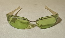 GUESS Collection Green Retro Sun Glasses Rimless Vintage SS-12F GU 5123 Stray 43