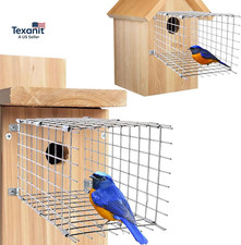 Bluebird House Predator Guards 2 Pcs, Strong Metal Wire Birdhouse Entrance Prote