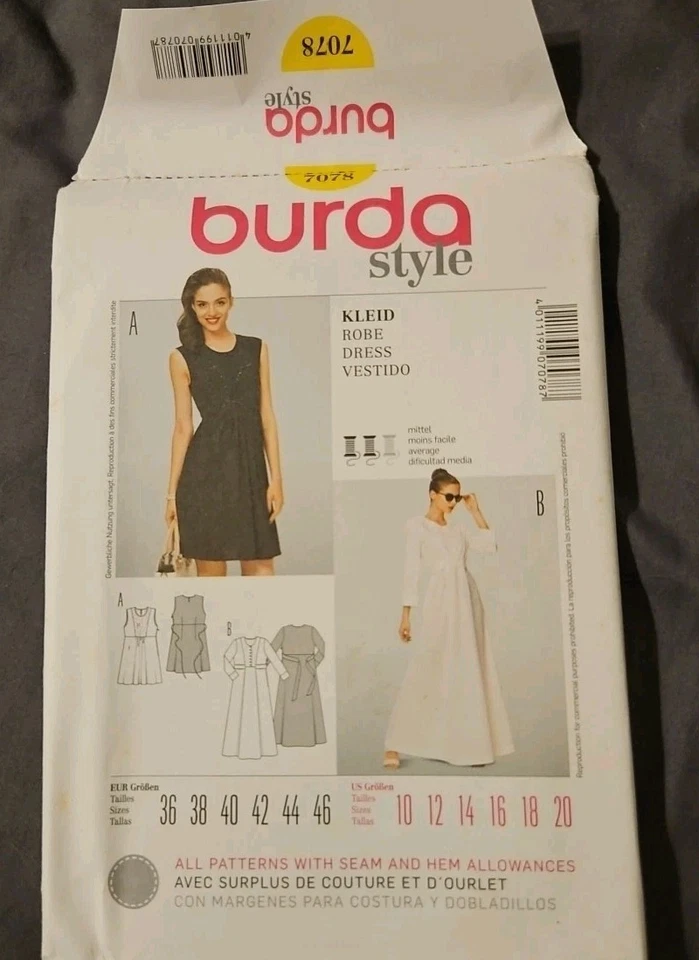 BURDA STYLE ~ U PICK PLUS SIZE DRESS SEWING PATTERN Size 8 to 28 ☆ 2 - Image 2 of 4