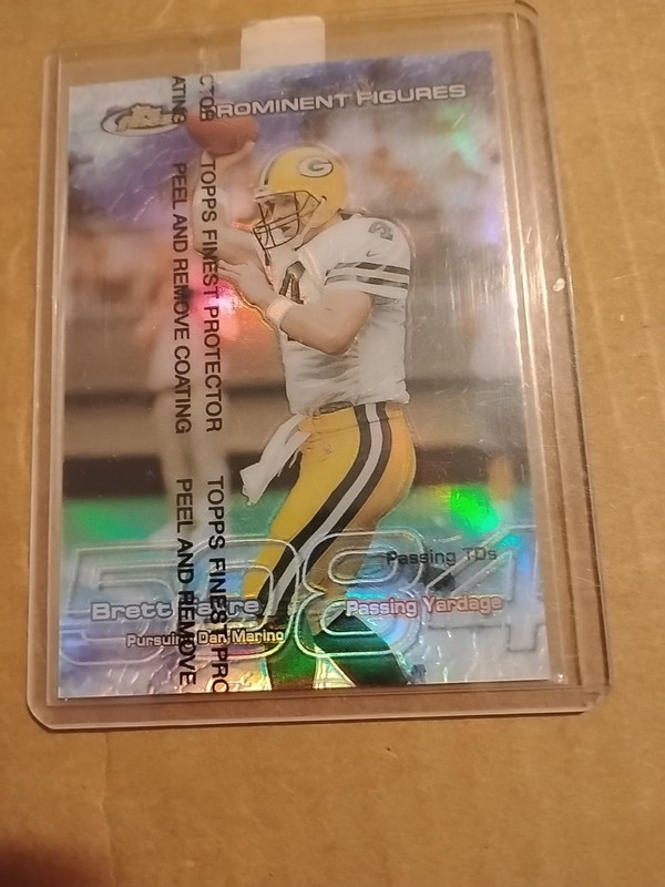 1999 Topps Chrome Brett Favre Prominent Figures Pf1 Coated