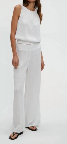 Michael Stars Susie Smocked Gauze Pant Size XS - Picture 2 of 4