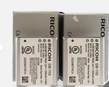 2 x RICOH DB-110 Batteries - BOXED  fit GRiii GR3 GRiiix or GR3x etc