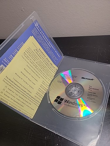 Windows XP Professional with SP3 - For Refurbished PCs - No Product Key - Picture 3 of 3