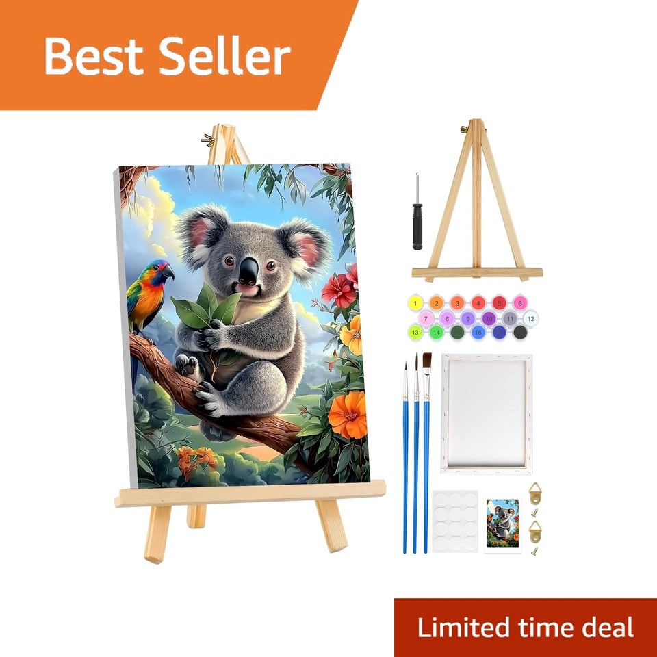 MOGTAA Paint by Numbers Kit for Adults Beginners with Frame, Adult ...