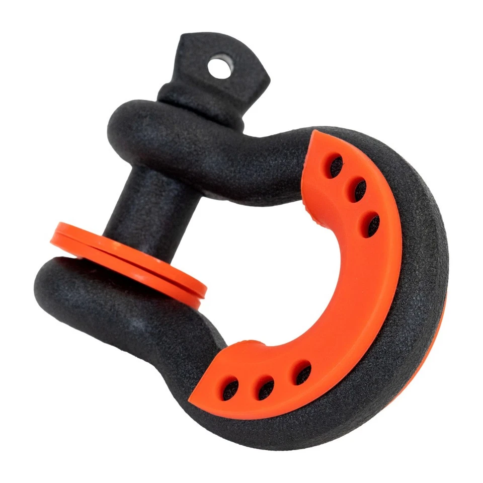 For GMC Syclone 1991 Bumper D-Rings | Pair | Steel | Black | With Isolators - Image 2 of 4