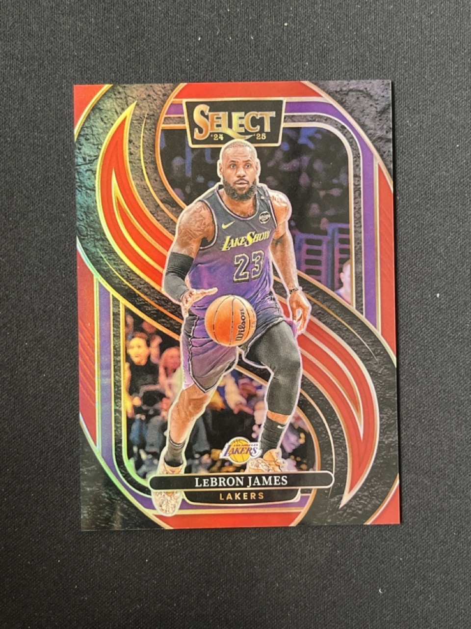 LeBron James 2024-25 Panini Select Premier Level Red Prizm 117/199 #111