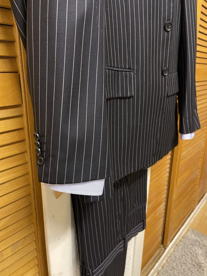 Traje de diseño italiano 3 botones 2 piezas con muescas para hombre Reino Unido-42S”-EUR-52S”-U.S-42S” Foto 3 de 4