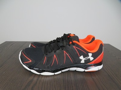 Under Armour Micro G Engage II Shoes Mens 14 Black Orange Running Sneakers