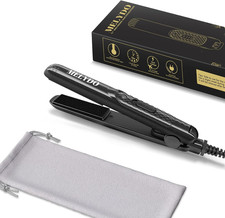 Mini Hair Straighteners, Ceramic Mini Straightener for Short Hair/Bangs, Travel 