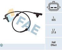 FAE ABS Sensor Raddrehzahl Hinten Rechts FüR Nissan Micra IV Note K13 K13 E12