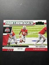 2021 Contenders Draft Picks Front Row Seats Green /49 Trey Sermon #32 Rookie RC