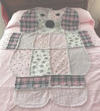 Hand Made Rag Dog Baby Quilt For Wall Hanger Or Throw Approx 50  x60  