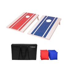 GoSports Classic Cornhole Set   Includes 8 Bean Bags, Travel Case and Game Ru...