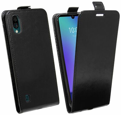 ZTE BLADE A5 2020 // Zubehör Cover Tasche Hülle Schale Etui Flip Schutz Schwarz