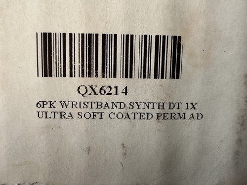 6 Pk Zebra 10015355K 1"×11" Adult Z-Band UltraSoft Wristband Cartridge 175 White - Afbeelding 6 van 7