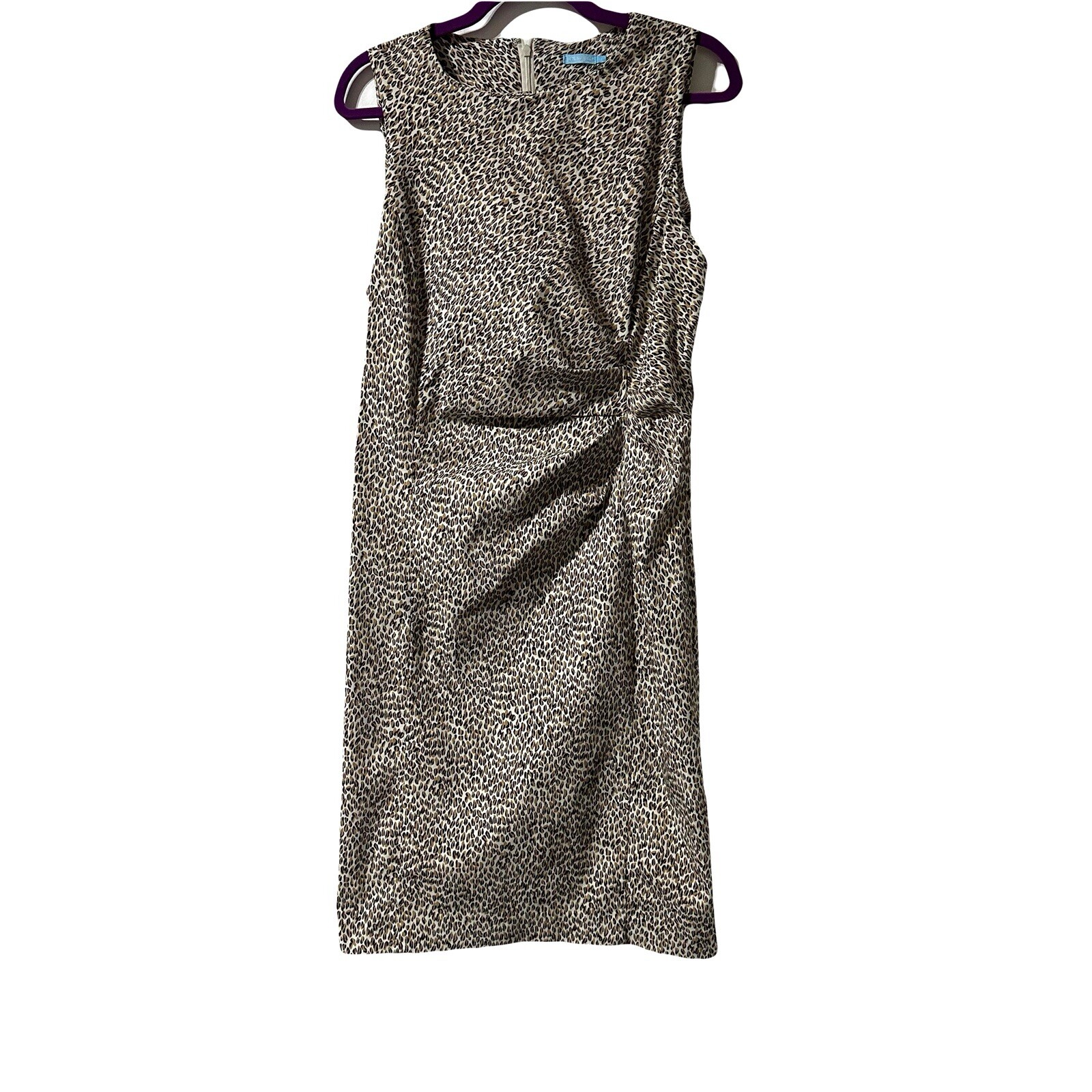 J. MCLAUGHLIN Stretch Leopard Print Side Pleats S… - image 4