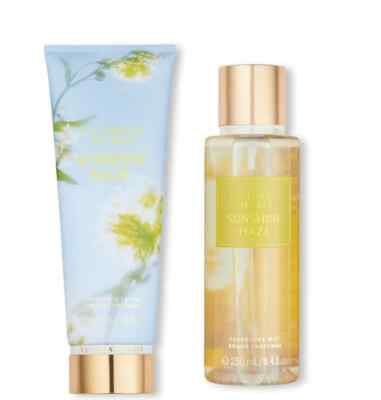 Victoria's Secret SUNSHINE HAZE Fragrance Lotion and Mist Bundle ~ NEW