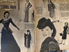 Maria Montez, Two Page Vintage Clipping, a