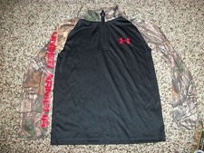 UNDER ARMOUR New NWT Boys Youth Jacket Coat 1/4 Zip Camo Camouflage Realtree