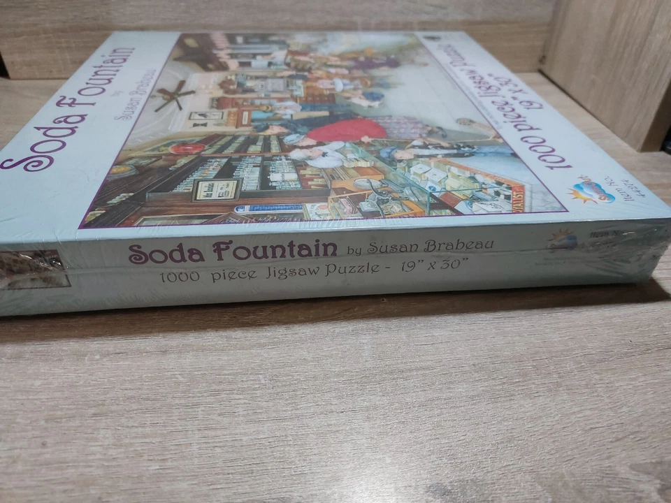 Puzzle Fuente de Soda Susan Brabeau 1000 piezas 19” x 30” Foto 4 de 4