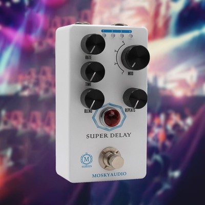 Precise Control Moskyaudio Super Delay Pedal mit einstellbaren Verzögerungsparametern