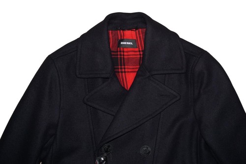 MÉLANGE LAINE DIESEL W-BANFF PAACOAT NOIR MARINE TAILLE XL 100 % AUTHENTIQUE - Photo 4 sur 7