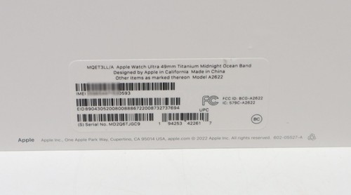 Apple Watch Ultra Titanium Case 49mm (GPS + Cellular) MQET3LL/A - Midnight Ocean - Afbeelding 10 van 12