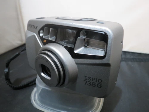 PENTAX ESPIO 738G 35mm Film Point & Shoot Compact Camera 38mm-70mm Zoom + Case