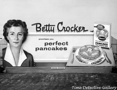 Betty Crocker Pancakes Billboard, California - 1950s - Vintage Photo Print