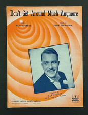 1942 Don't Get Around Much Anymore Duke Ellington Jazz Piano Vocal Sheet Music