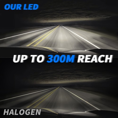For 1996-2007 Chrysler Town & Country 2xLED Headlight Kit Hi-Low Beam White 9007 - Picture 2 of 12