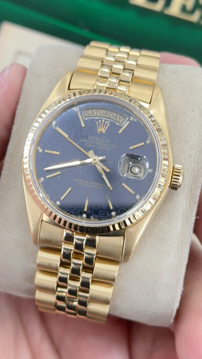 Rolex Day-Date 36 18038 Factory Blueish Purple Jubilee Dial