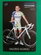 CYCLISME carte cycliste VALERIO AGNOLI équipe LIQUIGAS Cannondale 2012